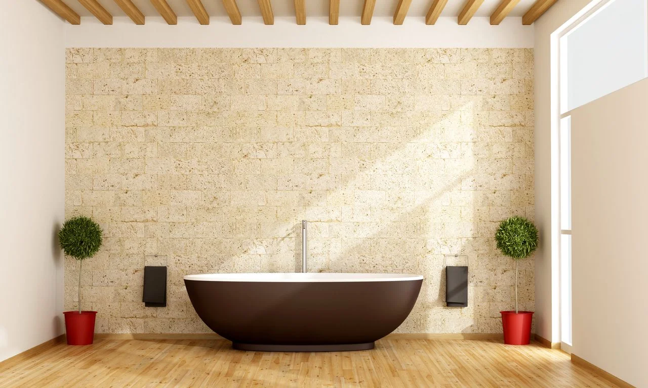▷ Décoration de la salle de bain à travers la pierre naturelle