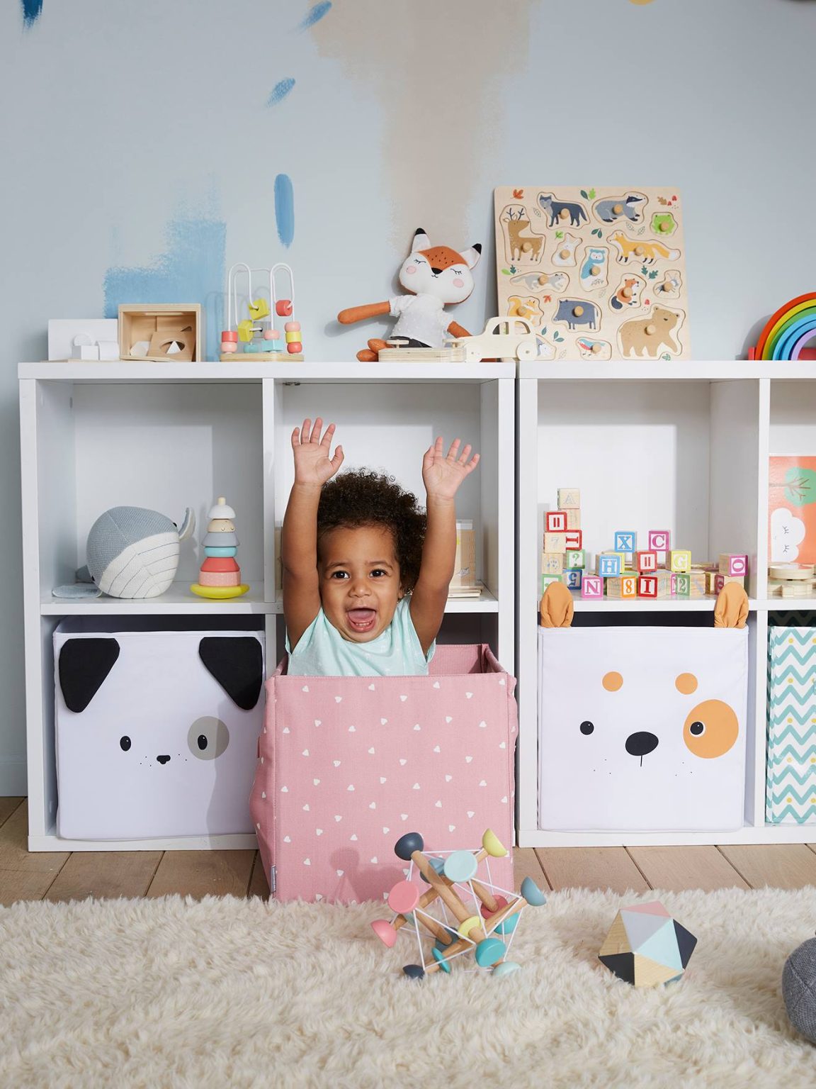 Ainiv Sac De Rangement Jouets Avec Tapis De Jeu 154cm - Panier Pliable Organisateur Blocs Construction - Gris