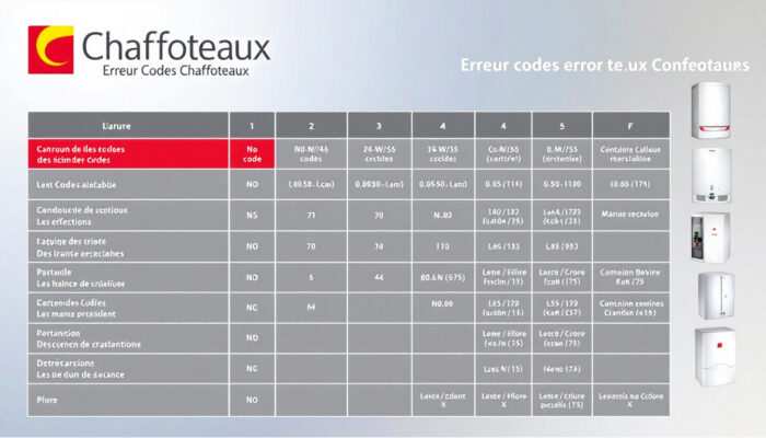 Code Erreur Pompe à Chaleur Chaffoteaux