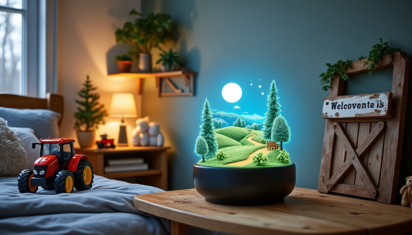découvrez notre lampe veilleuse 3d, spécialement conçue pour séduire les enfants des agriculteurs ! avec son design amusant et ses lumières apaisantes, elle crée une ambiance chaleureuse et rassurante dans la chambre. parfaite pour éveiller l'imagination tout en assurant des nuits tranquilles.