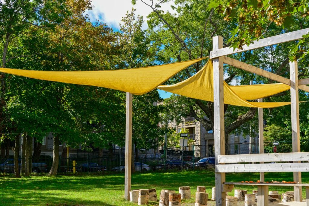 voile d'ombrage sur mesure
