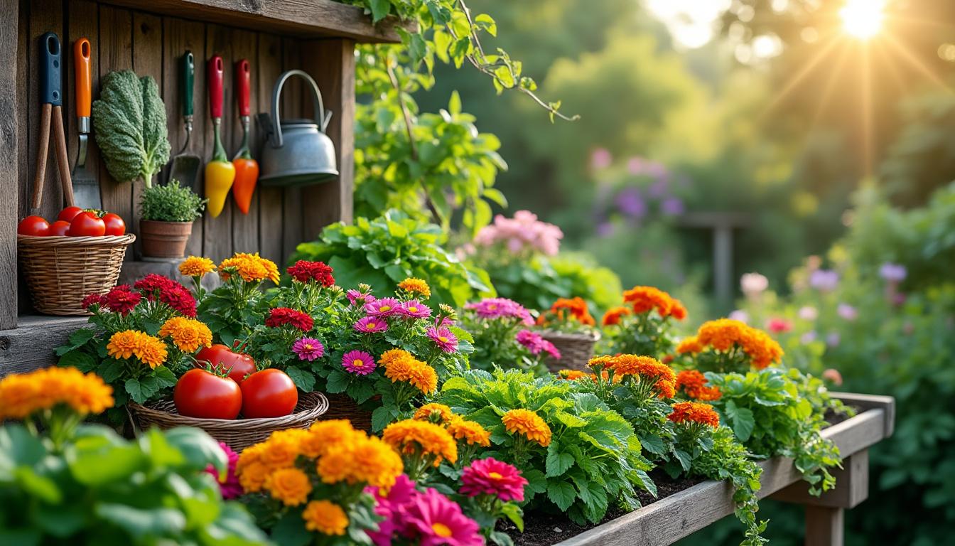 découvrez les meilleures fleurs à intégrer dans votre potager pour un jardin à la fois esthétique et bénéfique. apprenez quelles variétés choisir et les raisons de leur coexistence avec vos légumes.