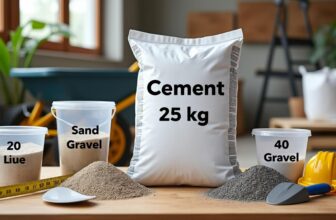 découvrez quel dosage de sable, de gravier et d'eau utiliser avec un sac de ciment de 25 kg pour réaliser un béton ou un mortier solide et durable. conseils pratiques et proportions idéales pour réussir vos travaux.