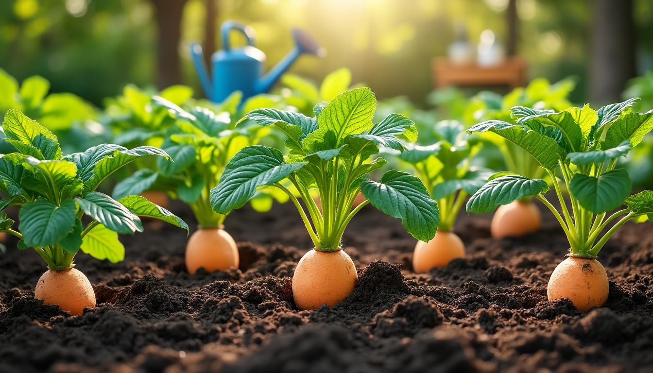 découvrez combien de patates douces vous pouvez récolter par pied dans votre potager, et des conseils pour optimiser votre rendement facilement.