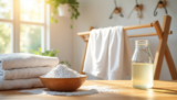 Blanchir linge : Utilisez vinaigre blanc et bicarbonate pour des résultats éclatants