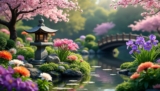 Fleurs japonaises : comment les marier avec d’autres plantes pour un jardin enchanteur