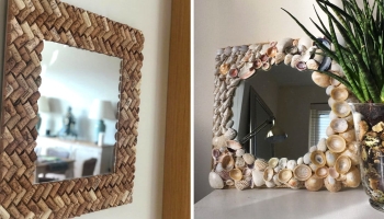 Comment décorer un miroir sans cadre ?